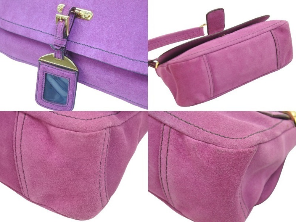Prada Handbag Hobo bag purple suede - Picture 7 of 7